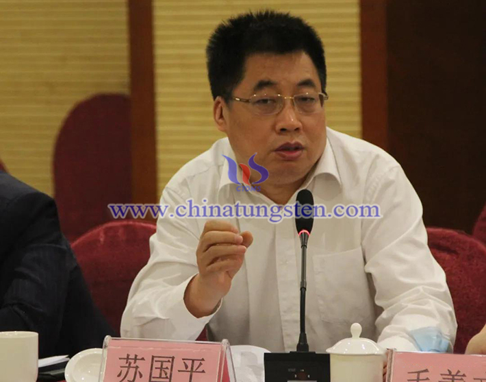 中國鎢業(yè)協(xié)會主席團主席、安泰天龍鎢鉬科技有限公司董事蘇國平