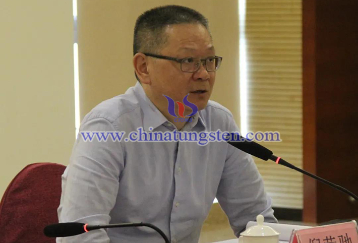 中國鎢業(yè)協(xié)會駐會副會長、主席團主席倪瑩馳