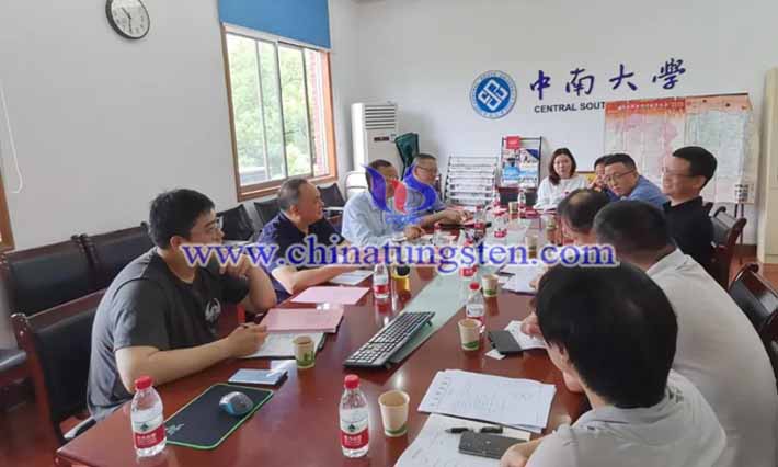 鎢協(xié)會(huì)長(zhǎng)到長(zhǎng)沙科研單位、高校及企業(yè)調(diào)研圖片