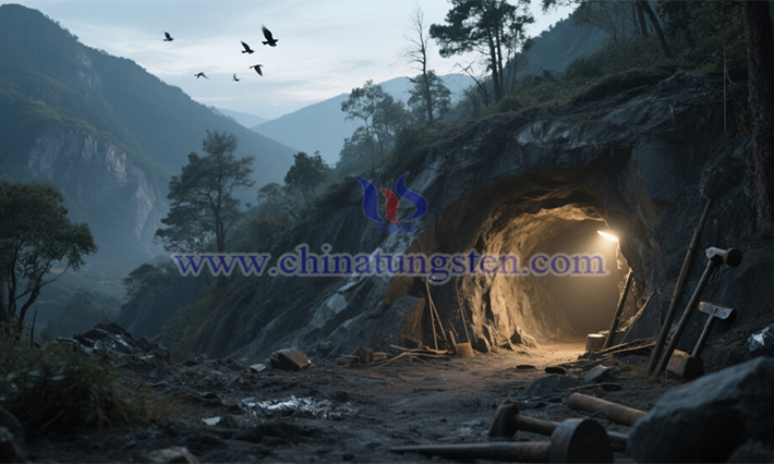 Tungsten mine picture