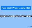 Praseodymium-Neodymium Prices Rose in July